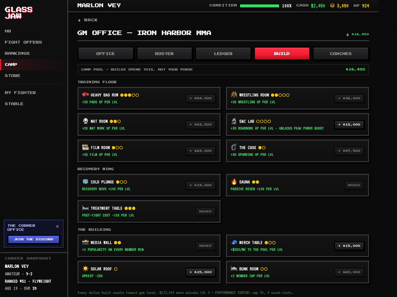 The GM office is open — screenshot 2