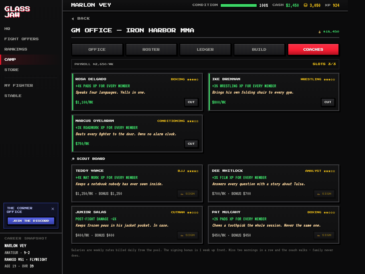 The GM office is open — screenshot 3