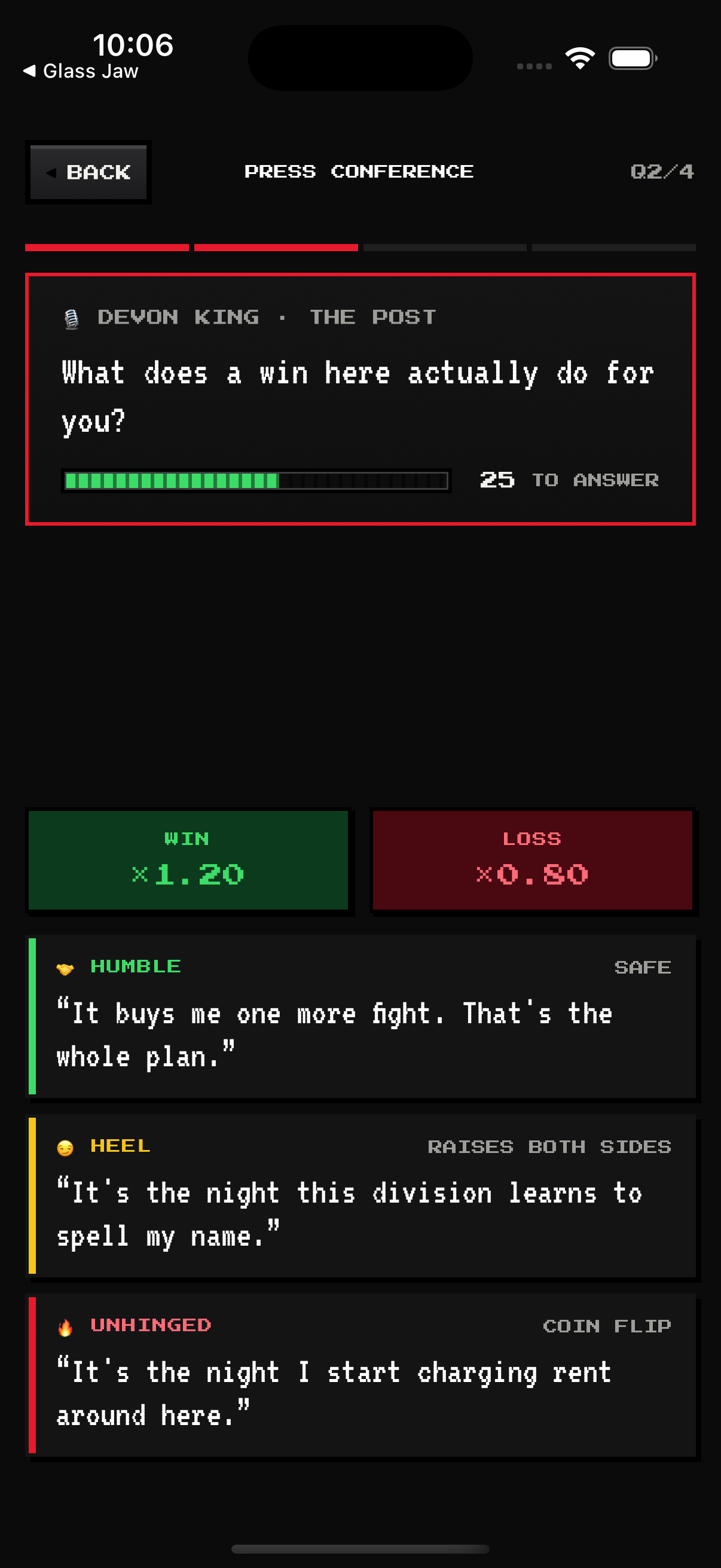 Sponsors and press conferences are here — screenshot 2