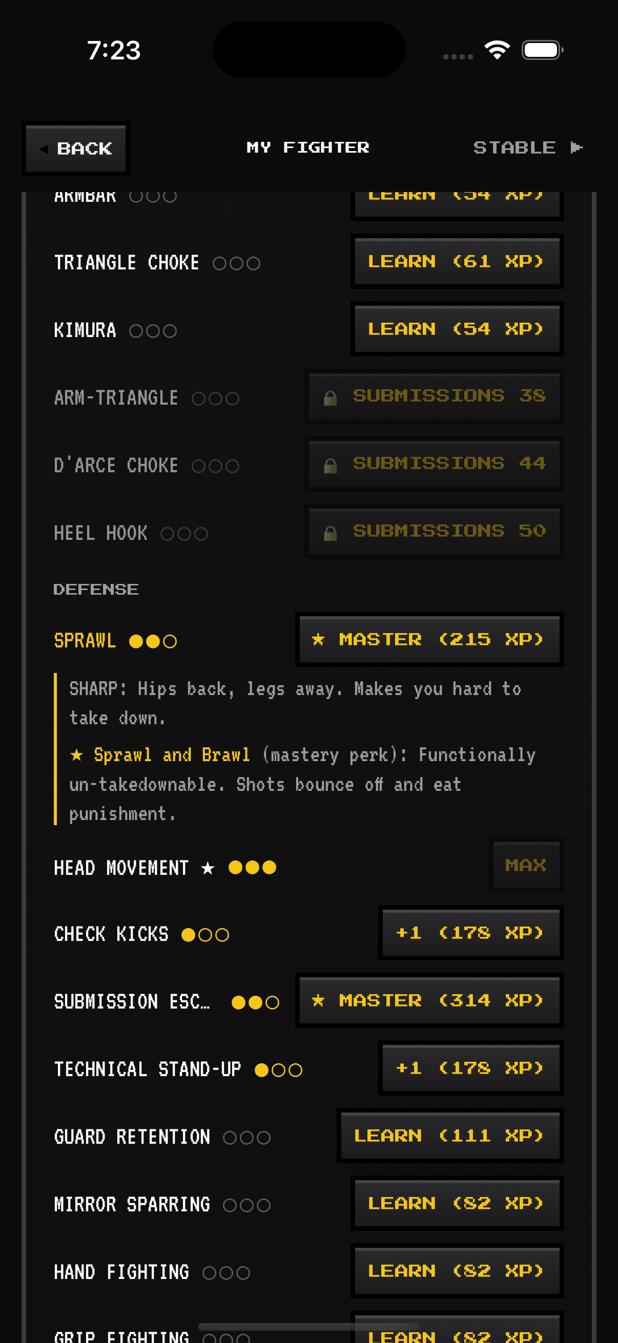 Every fighter can now master a fourth technique — screenshot 2