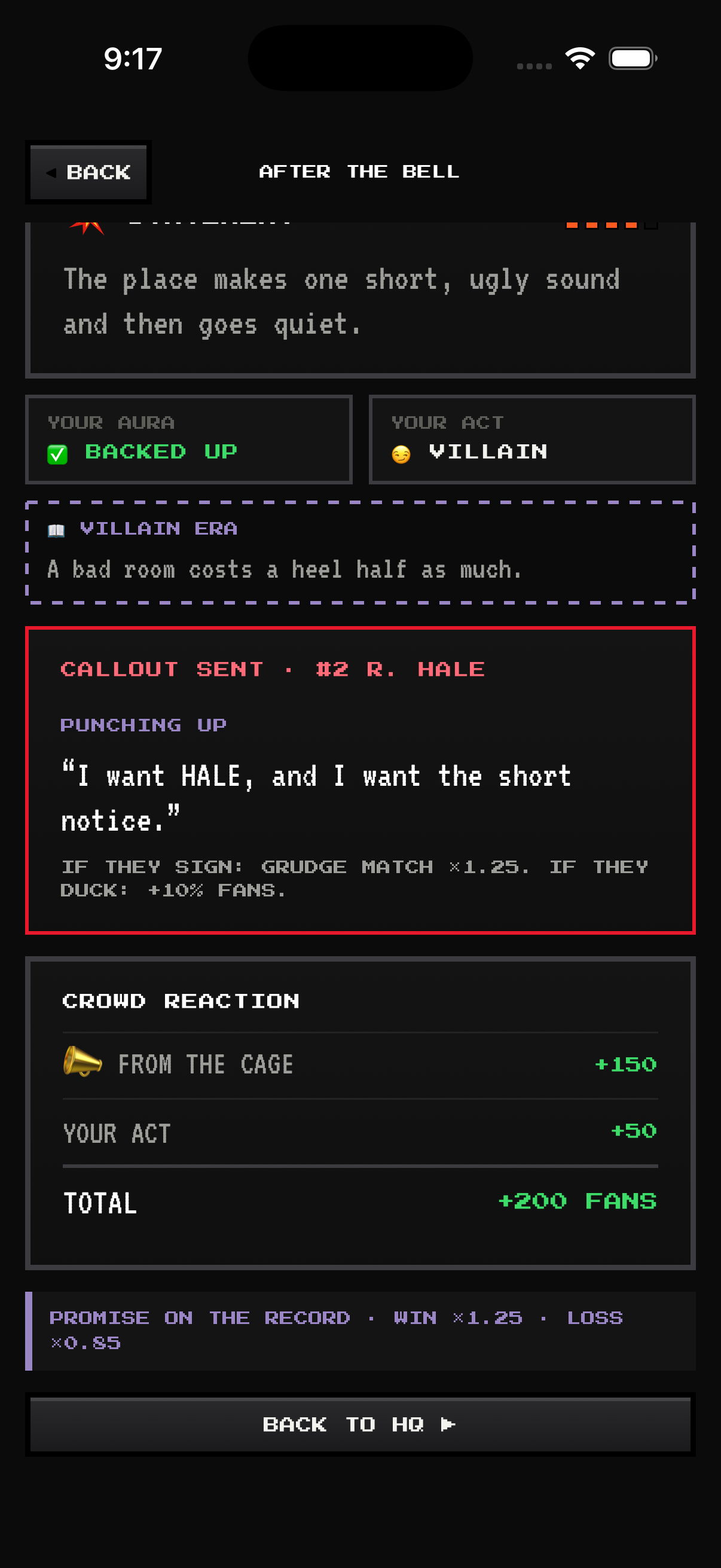 After the bell: the post-fight interview is a whole new game — screenshot 3