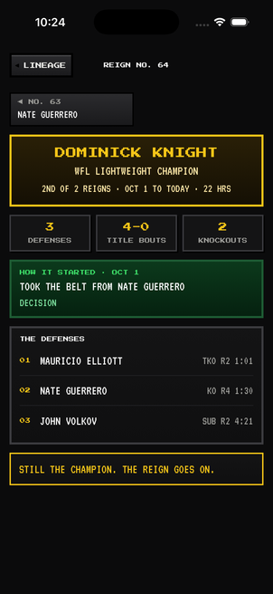 Every belt has a history — screenshot 2